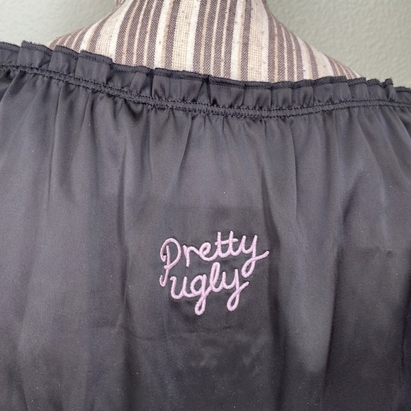 Lazy Oaf Pretty Ugly Babydoll Dress Black 12 - Picture 10 of 14